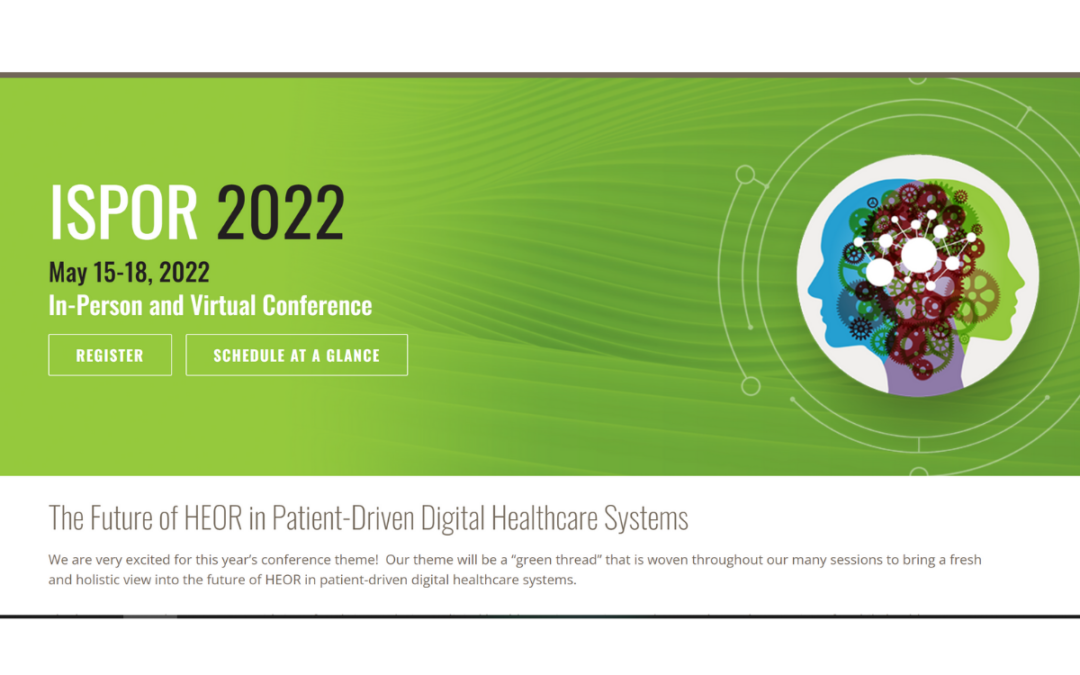 ISPOR 2022 Virtual Global Conference, 15 – 18 May.