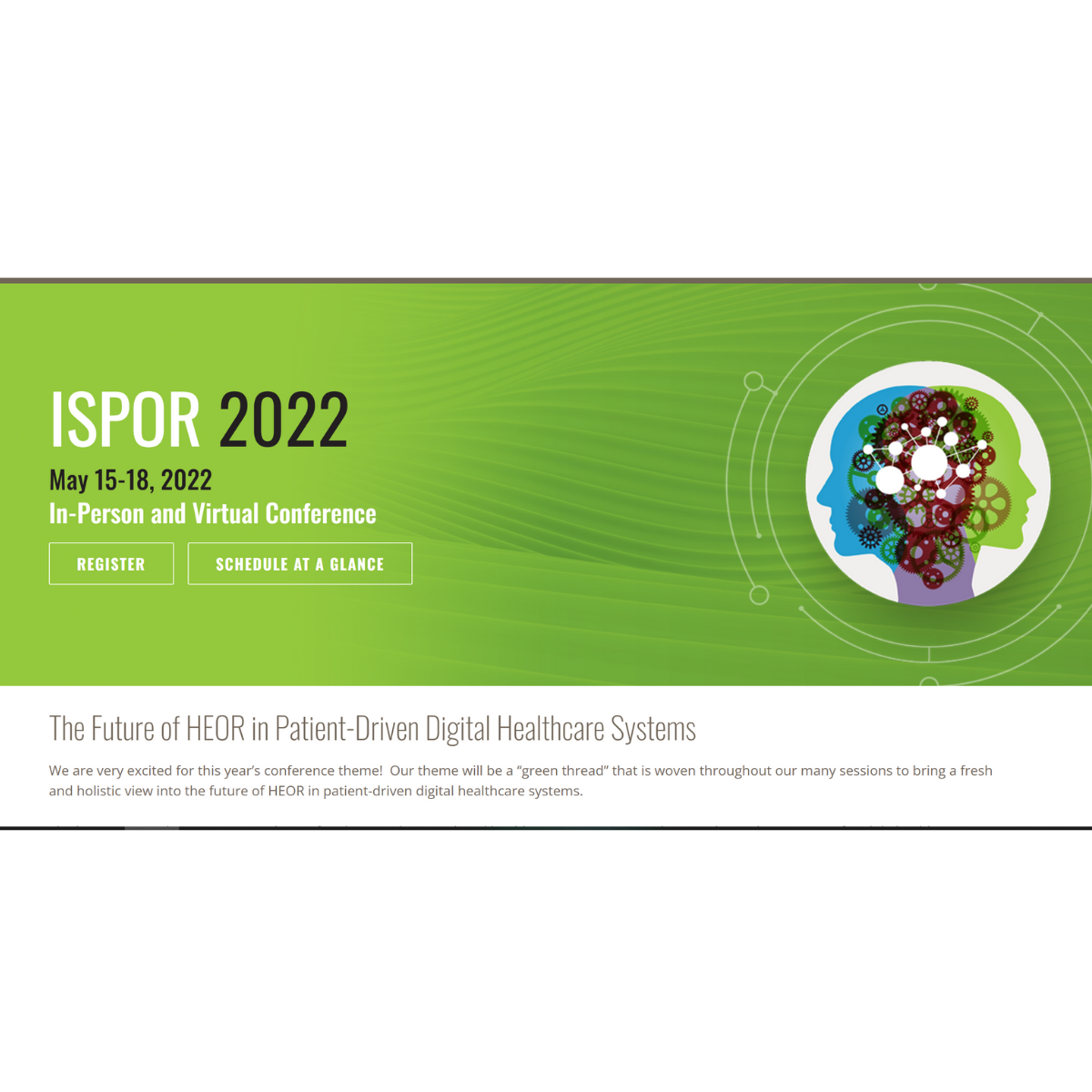 ISPOR 2022 Virtual Global Conference, 15 18 May. Lucid Health